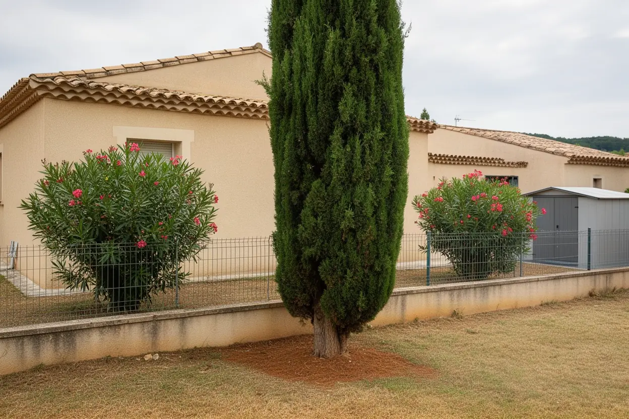 Cyprès sécurisé après démontage à Venelles